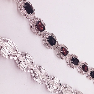 2021 Newest Cheap Ornate Rhinestone Chain trim