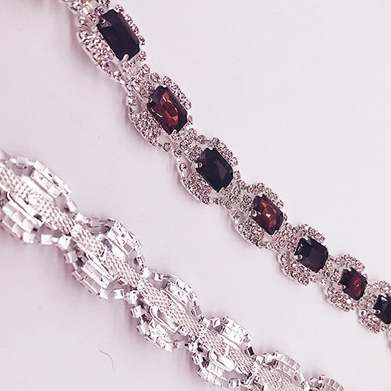 2021 Newest Cheap Ornate Rhinestone Chain trim