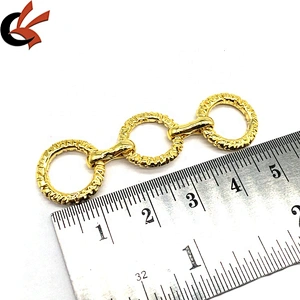 Factory Wholesale Women Handbag Ornament Gold Metal Swimwear Clasp Bikini Buckle Parts