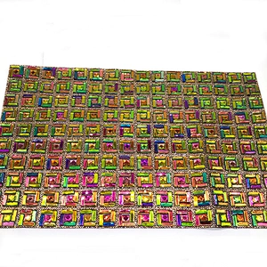 Wholesale 24*40 cm hot fix glass rhinestone mesh sheet for Garment