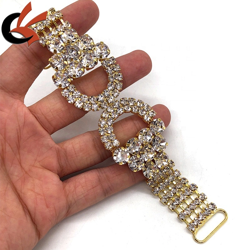 Gold Metal Chain Rhinestone Bikini Connector Girl Sexy Swimwear Accessories Wholesale