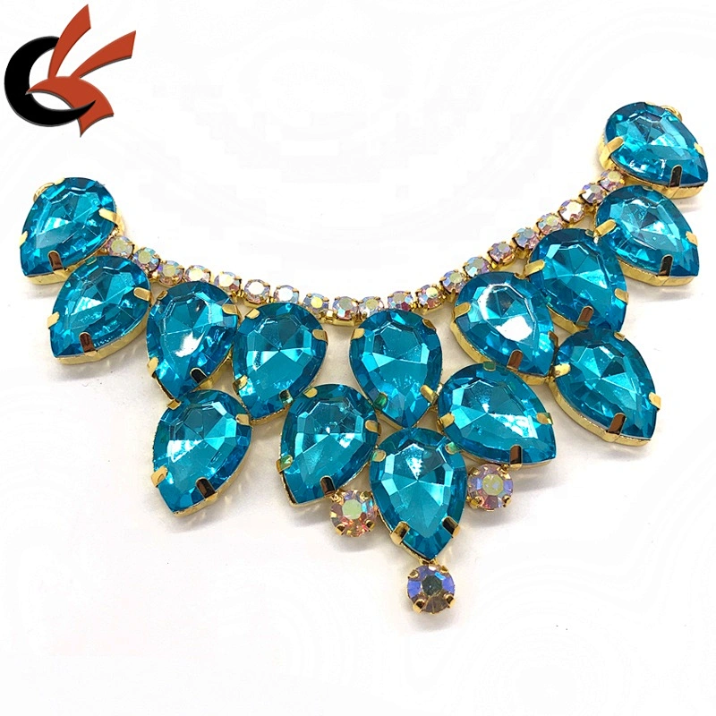 Newest Luxury carnival bikini decoration acrylic rhinestone swimwear connectors