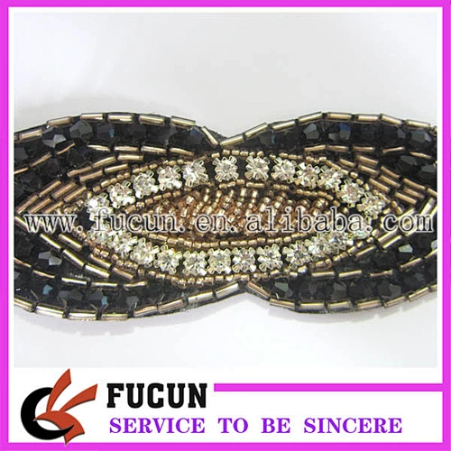 Wholesale rhinestone Applique For Wedding Dress By Handmade