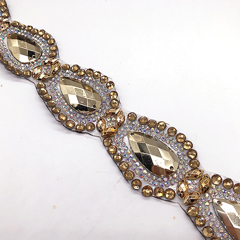 2020 Hot Item hot fix Rhinestone Trimming for Evening Dresses