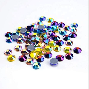 China factory hot glue base flat back #212 vitrail medium ss20 crystal hot fix rhinestone for bikinis decoration