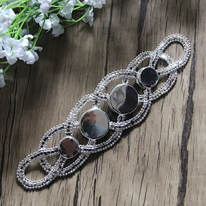 diamond silver metal jewelry chain swimwear rhinestone crystal bikini connectors