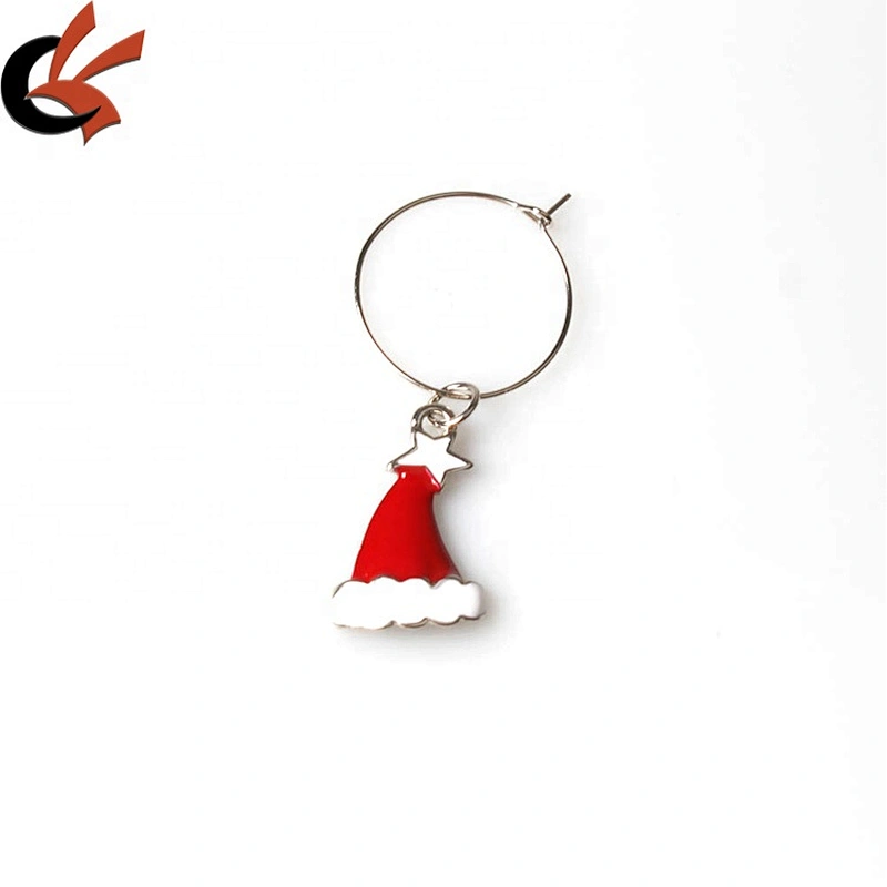 Christmas stock up 6pcs of set 6 wine glass charms for Bar Xmas party wine glass charms