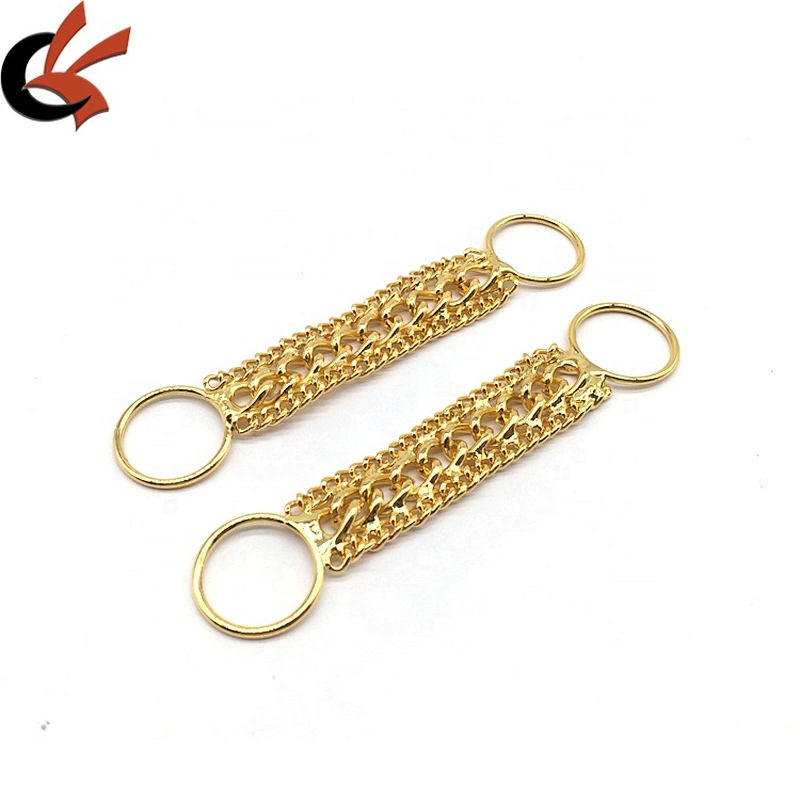 Newest street style cowboy bikini decorative gold link chain metal setting swimwear chain bikini connector