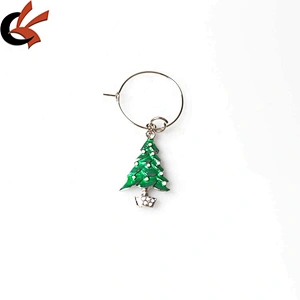 Christmas stock up 6pcs of set 6 wine glass charms for Bar Xmas party wine glass charms