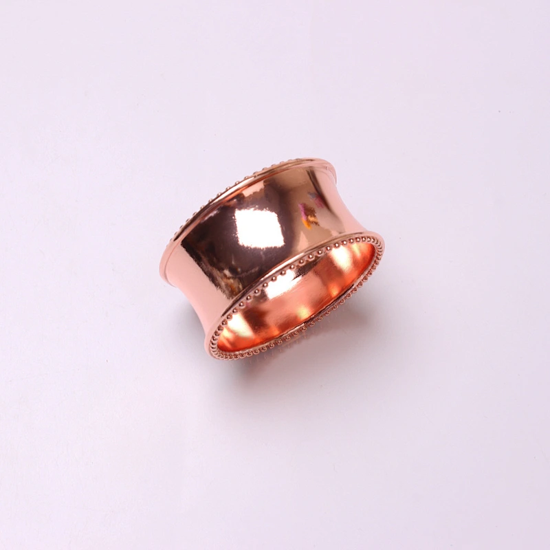 hotel supplies Metal wedding burnishing plain napkin rings