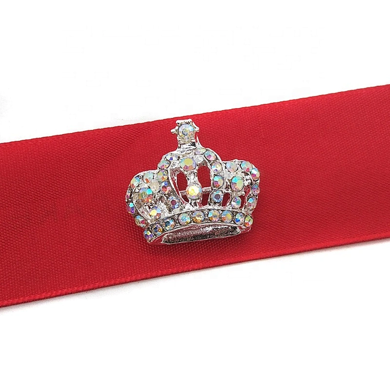 25MM Stunning Diamante AB Clear Rhinestone Crown Buckles