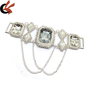 Wholesale Custom Jewelry Bikini Set Russians Style Pendant Rhinestone Charms Metal Bikini Connector For Swimsuit