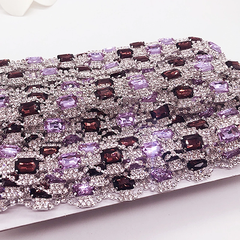 2020 shining crystal rhinestone chain wholesale rhinestone trimming for dress