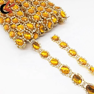 Fast Express fashion beautifully elaborate rhinestone trims crystal rhinestone chain trimming claw chain