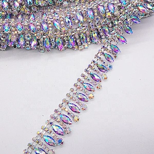 Hot sale jewelry brass chain rhinestone cup chain