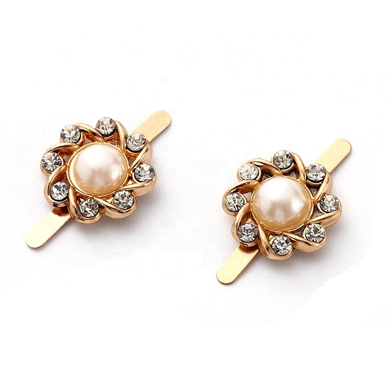 Fashion zinc metal flower shoe lady shoe buckle accessories for bag hat decoration