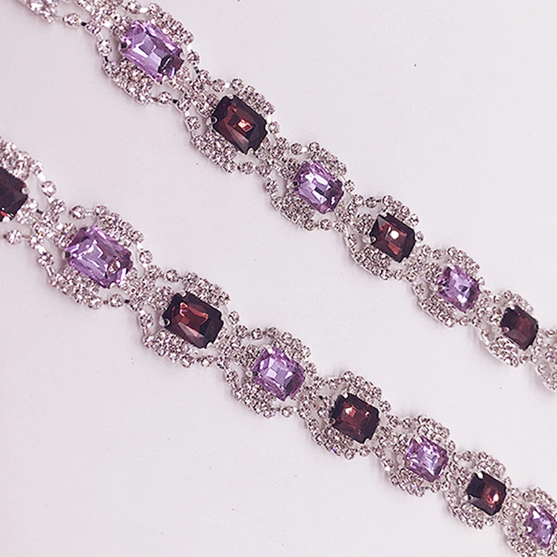 2020 shining crystal rhinestone chain wholesale rhinestone trimming for dress