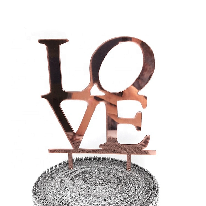 Wholesale Rose Gold Best Day Ever Weeding Cake Topper