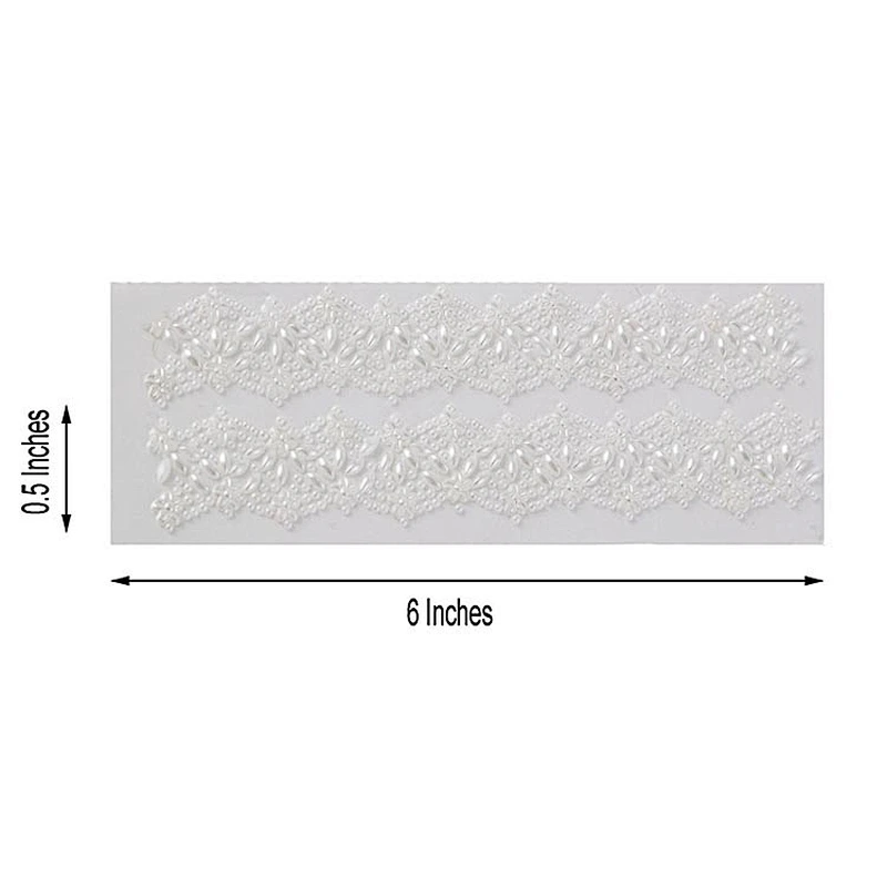 self adhesive pearls and rhinestone stickers