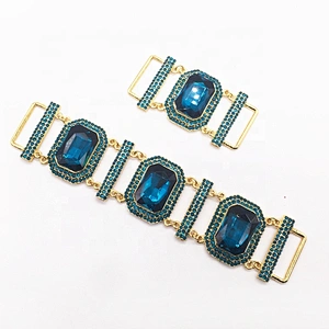 Fashion Trendy Women Diamond Design Rhinestone Swimming Wear Lady Bodybuilding Bikini Connector
