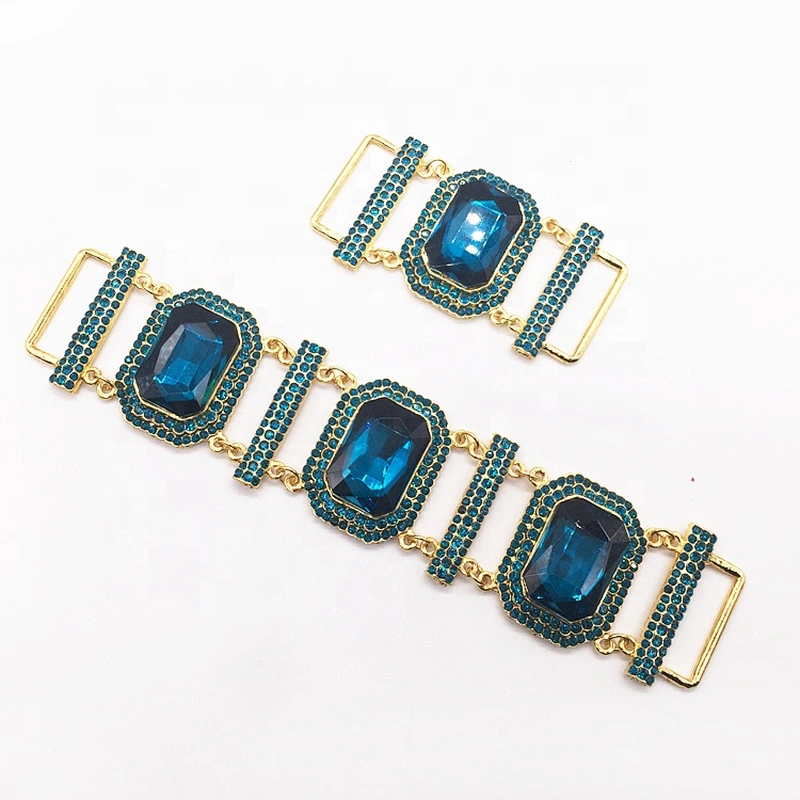 Fashion Trendy Women Diamond Design Rhinestone Swimming Wear Lady Bodybuilding Bikini Connector