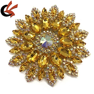Wholesale Rhinestone Applique Crystal Patch Embroidery Bridal Sash Crystal Jewelry Appliques