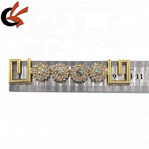 Shining Bikini Swimwear Rhinestone Connector Chain Buckle