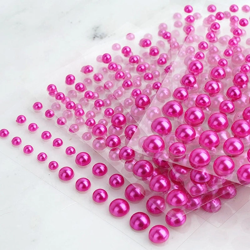 99 Pcs Multi-sized Self Adhesive Pearl Rhinestone DIY Stickers