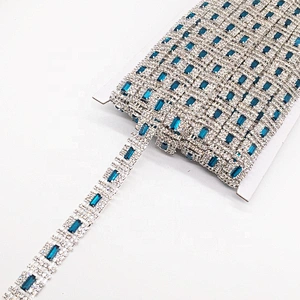 Factory wholesale bridal crystal flat back strap rhinestone trimmings for clothing