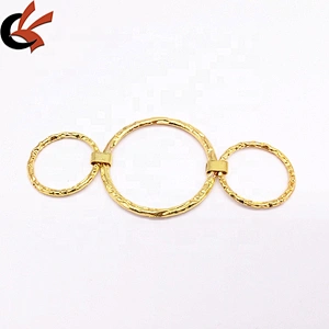 Cheap Price Gold Metal Circle Round Ring Women Swim Bikini Connector Wholesale