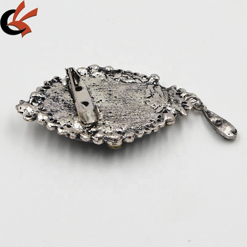 Jewelry fashion old-style crystal brooch alloy diamond accessories collar brooch wholesale