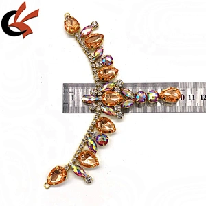 Decorative Rhinestone Crystal Chain Buckle for Garment Accessories
