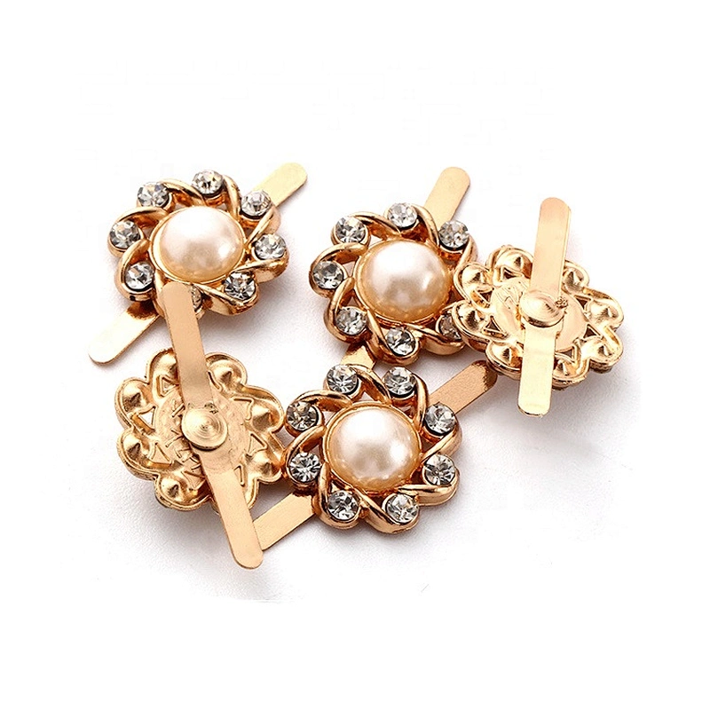 Fashion zinc metal flower shoe lady shoe buckle accessories for bag hat decoration
