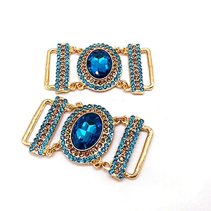 Shinning rhinestone  jewel-encrusted  diamante connector for bikini swimwear & garments decoration