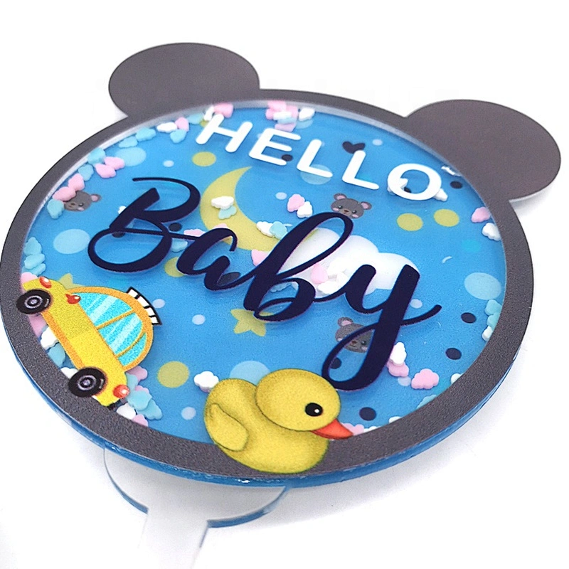 New Oh Baby Cake Topper Acrylic Baby Shower Cake Decoration