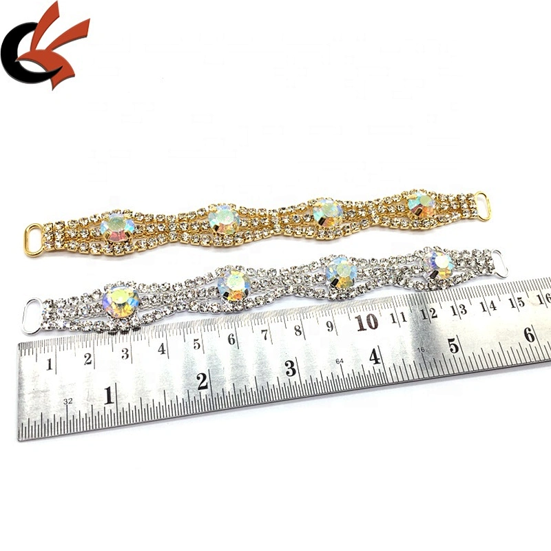 Gold/Silver Setting Women Swimsuits Rhinestone Bikini Connectors For DIY Beachwear Accessories
