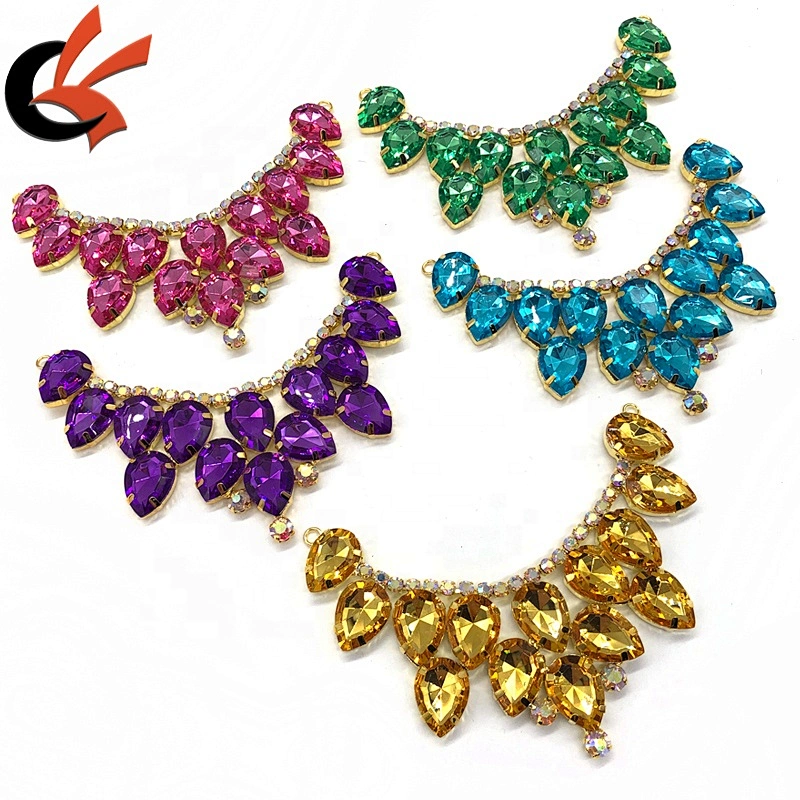 Wholesale Women Bikini Fashion Designer Luxury Multi colors diamond Crystal Bikini Connector