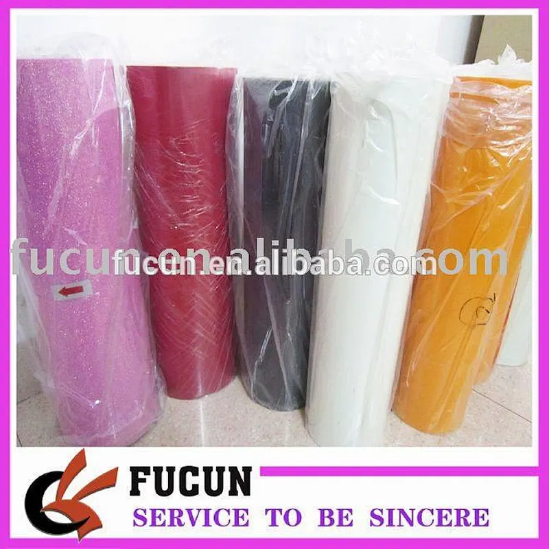 wholesale popular  style Glitter heat transfer vinyl sheet for clothing