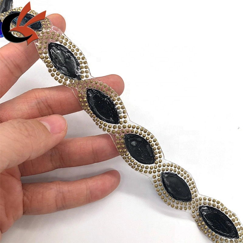 Mesh Banding Glass Trim Iron On Hot Fix Trimming For Carnival dress Decoration Rhinestone Transfer