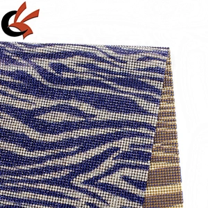 2mm Bag Decoration Iron On Rhinestone Sheet heat transfer crystal mesh