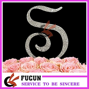 best selling items silver diamond rhinestone cake topper wedding decoration centerpieces