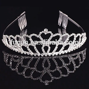 Wholesale Fashion crystal wedding tiaras Hair Accessories jewelry crown tiara for kids