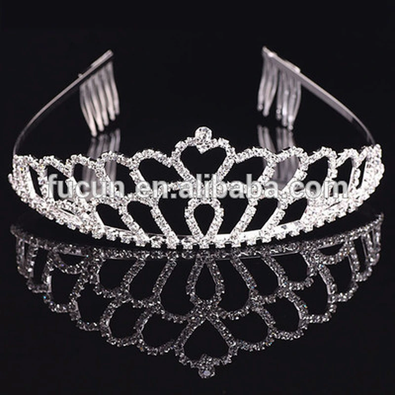 Wholesale Fashion crystal wedding tiaras Hair Accessories jewelry crown tiara for kids