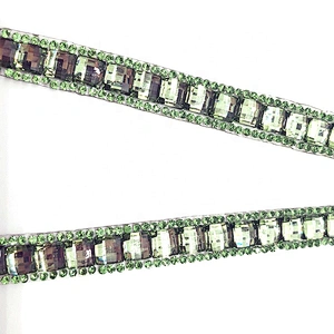 Mesh Banding Glass Trim Iron On Hot Fix Trimming For Wedding Bridal Decoration