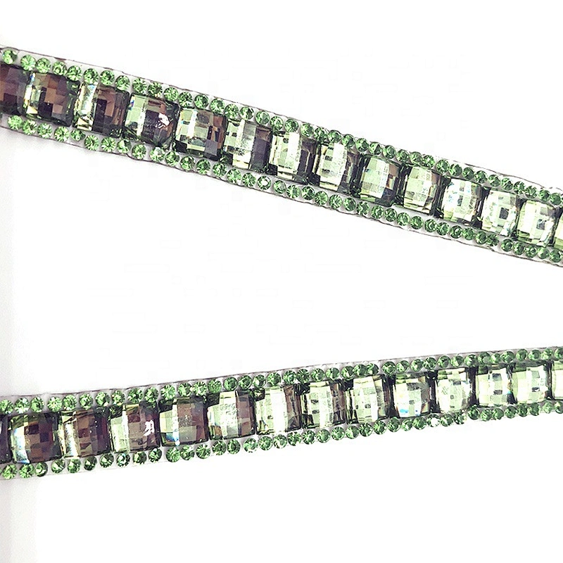 Mesh Banding Glass Trim Iron On Hot Fix Trimming For Wedding Bridal Decoration