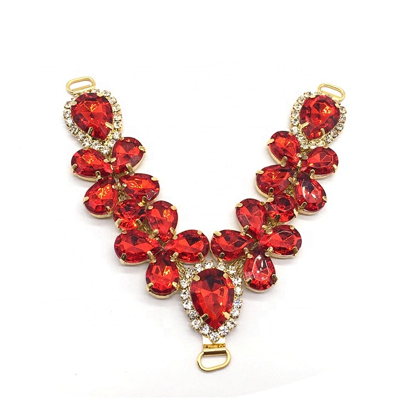 Shoe Buckle Making Colors Women Sandals Rhinestone Shoe Clip Upper Chain For Decoration Charms