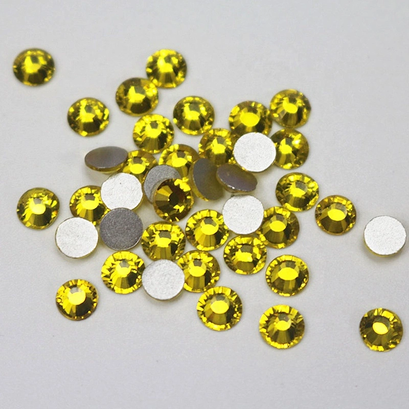 DIY clothing China factory in bulk rhinestone motif design 16ss 20ss 30ss 40ss loose hot fix rhinestone