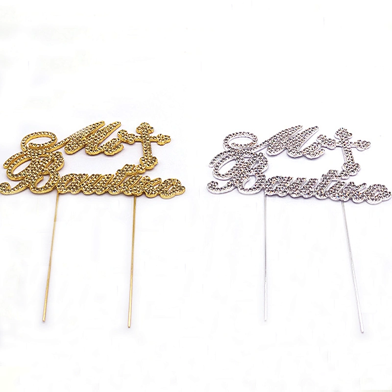 Custom crystal cake topper for baptism ceremony