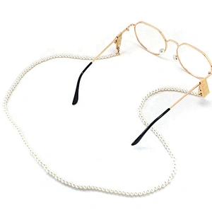 pearl chain sunglasses hanging neck strap face masking lanyard & chain