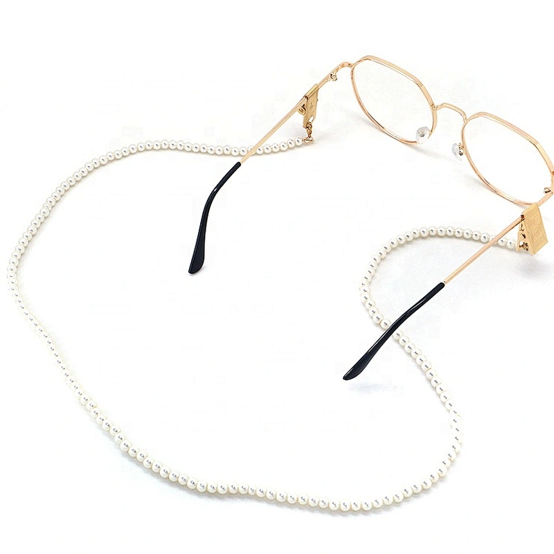 pearl chain sunglasses hanging neck strap face masking lanyard & chain